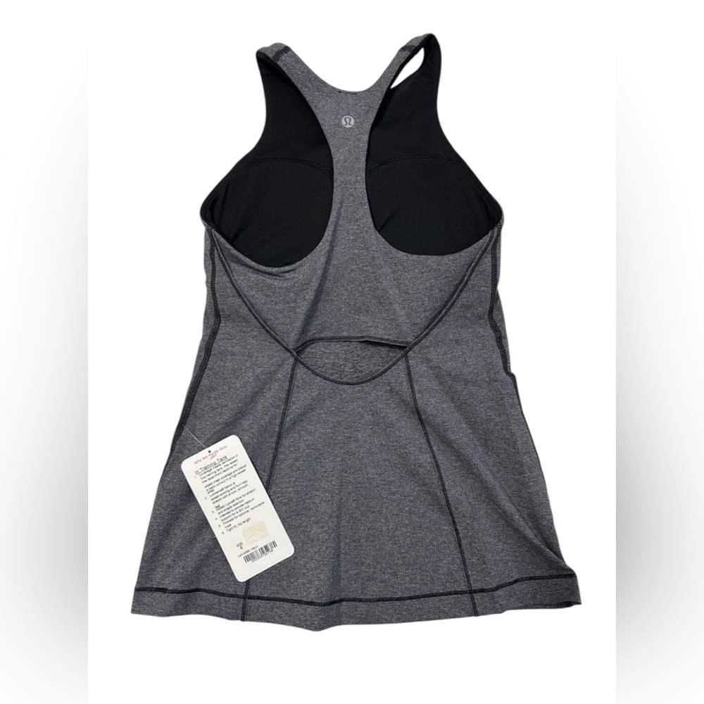 Lululemon In Training Tank in Heathered Black - Picture 6 of 6